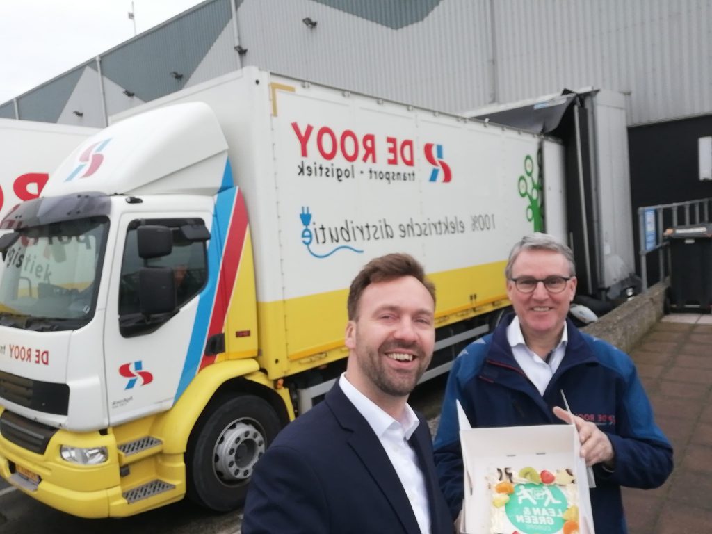 Elektrische trucks bij De Rooy Transport